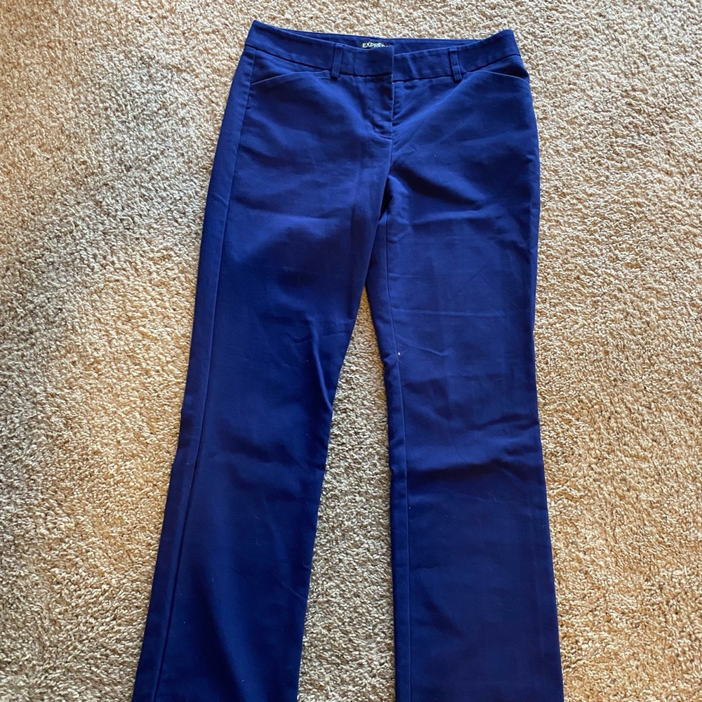 Express Navy Editor Style Pant - Size 6R